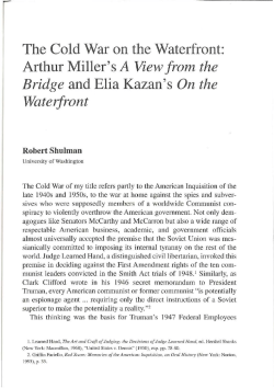 The Cold War on the Waterfront