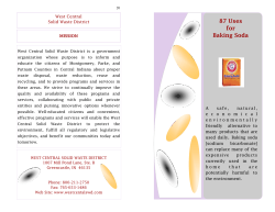 87 Uses for Baking Soda - West Central Solid Waste District