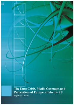 The Euro Crisis, Media Coverage, and Perceptions of Europe within