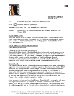 Disaster and Fire Safety Commission Accreditation