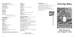 Catering Menu