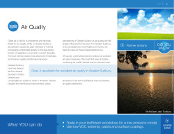 Air Quality - Greater Sudbury
