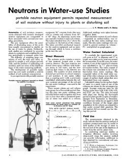Neutrons in Water