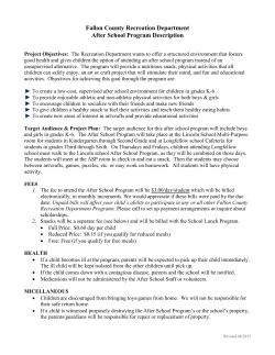 The primary goal behind the Fallon County After School Program is