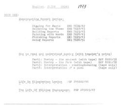 1~_* §.~ID1L- INDEX Di~ging for Facts Selecting the Theme