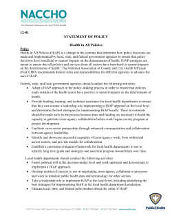 Health in All Policies