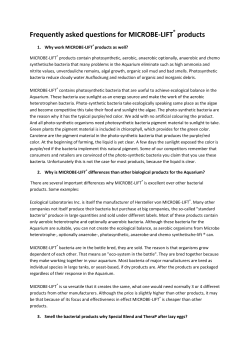 Frequently asked questions for MICROBE-LIFT products