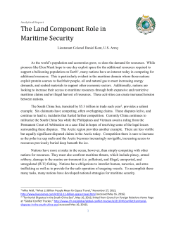 The Land Component Role in Maritime Security - Asia