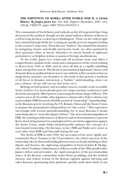 The Partition of Korea After World War II: A Global