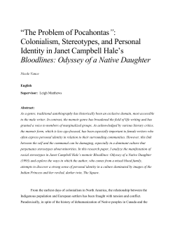 Colonialism, Stereotypes, and Personal Identity in Janet Campbell