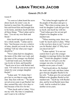Laban Tricks Jacob - Free Sunday School Curriculum