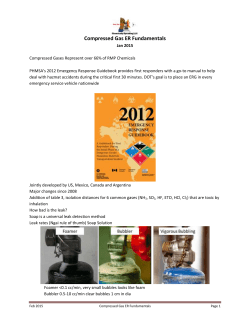 Compressed Gas ER Fundamentals