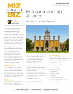 Entrepreneurship Alliance - Trulaske College of Business