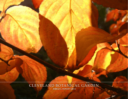 2013 - Cleveland Botanical Garden