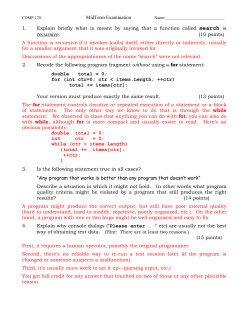MidTerm Examination 1. Explain briefly what is meant by saying that