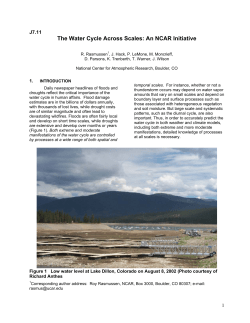 The Water Cycle Across Scales