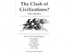 The Clash of Civilizations?