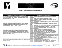 Unit plan: Choice and consequences, grade-ten English