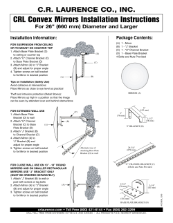 CRL Convex Mirrors Installation Instructions