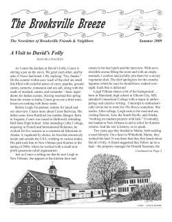 A Visit to David`s Folly