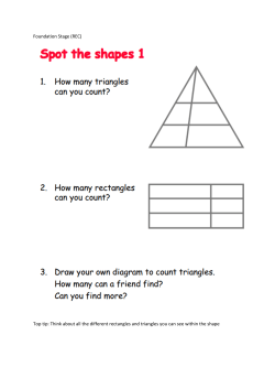Top tip: Think about all the different rectangles and triangles you can