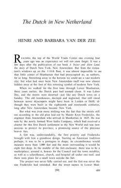 The Dutch in New Netherland