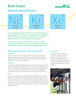 Rare Gases - Air Products and Chemicals, Inc.