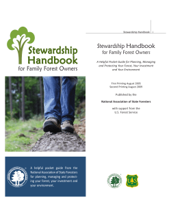 Stewardship Handbook - National Association of State Foresters