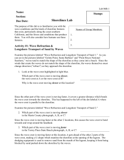 Shorelines Lab Activity #1