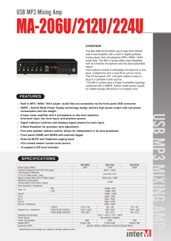 MA-206U/212U/224U - Inter-M