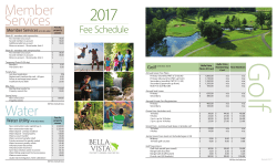 2017 Fee Schedule - Bella Vista Property Owners Association
