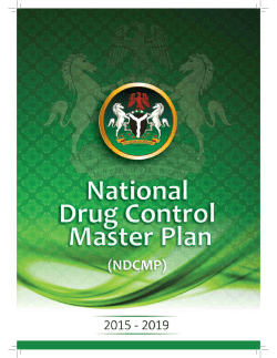 National Drug Control Master Plan (2015-2019)