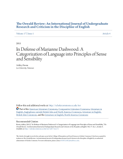 In Defense of Marianne Dashwood: A