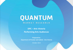 Performing Arts Audiences
