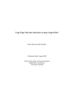 Coup Traps: Why does Africa have so many
