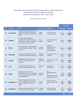 Proposals approved by the PAC held in July 2010
