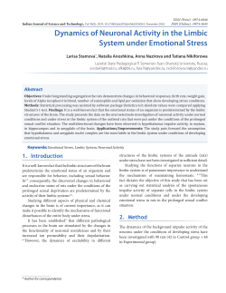 Dynamics of Neuronal Activity in the Limbic System under Emotional