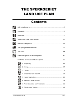 the sperrgebiet land use plan