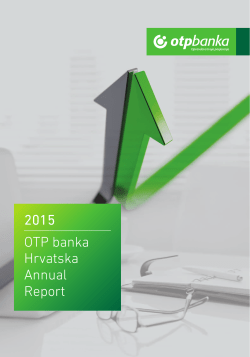 2015 OTP banka Hrvatska Annual Report