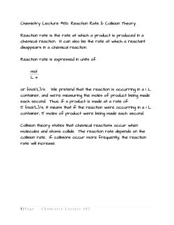 Page Chemistry Lecture #82 Chemistry Lecture #82
