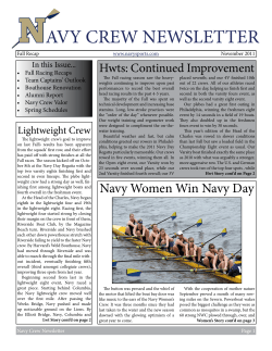 Navy Crew Newsletter