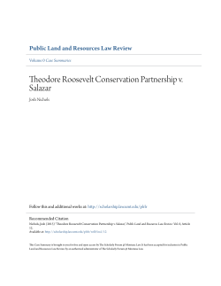 Theodore Roosevelt Conservation Partnership v. Salazar