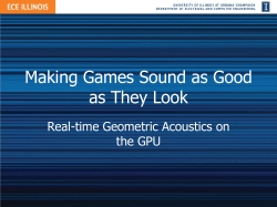 Making Games Sound as Good as They Look: Real