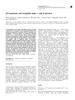 p53 mutations and tetraploids under r- and K-selection