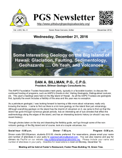 PGS 2016-9 Newsletter - Pittsburgh Geological Society