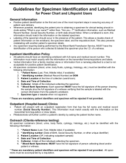 Labeling Guidelines