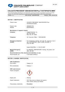 COLGATE PREVIDENT 5000 BOOSTER Plus TOOTHPASTE-MINT