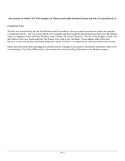 Mary SUTTON - Old Dobbers