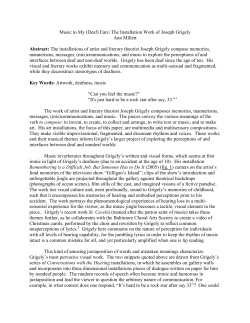 Music to My (Deaf) Ears: The Installation Work of Joseph Grigely