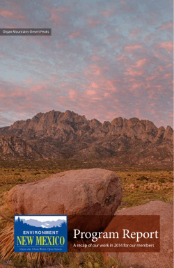 2014 - Environment New Mexico